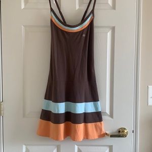 Lacoste Brown Blue and Orange Dress- Size 44
